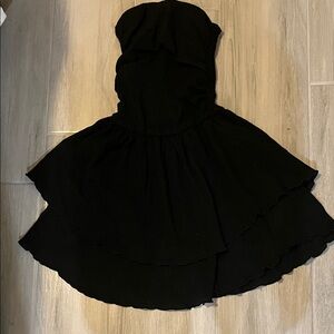 Cider Black Textured Dress